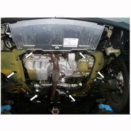 Kolchuga Защита двигателя, КПП и радиатора на Opel Zafira A '99-05 (ZiPoFlex-оцинковка)