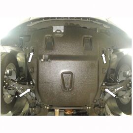 Kolchuga Защита двигателя, КПП и раздатки на Opel Antara '06- (ZiPoFlex-оцинковка)