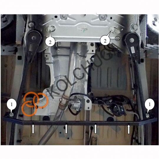 Kolchuga Защита топливного фильтра и лямбда зонта на Opel Vivaro II '14- (ZiPoFlex-оцинковка) Kolchuga Защита топливного фильтра и лямбда зонта на Opel Vivaro II '14- (ZiPoFlex-оцинковка)