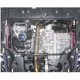 Kolchuga Защита двигателя и КПП на Peugeot 2008 '13- (V-1,2i) (ZiPoFlex-оцинковка)