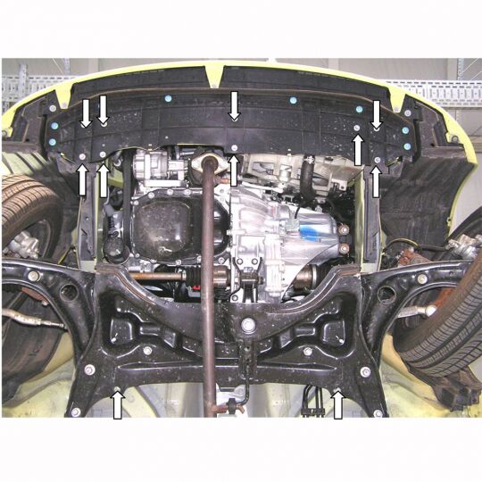 Kolchuga Защита двигателя, КПП и радиатора на Peugeot 107 '05- (ZiPoFlex-оцинковка) Kolchuga Защита двигателя, КПП и радиатора на Peugeot 107 '05- (ZiPoFlex-оцинковка)