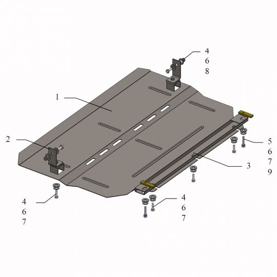 Kolchuga Защита двигателя, КПП и радиатора на Peugeot 2008 '13- (V-1,6i) (ZiPoFlex-оцинковка) Kolchuga Защита двигателя, КПП и радиатора на Peugeot 2008 '13- (V-1,6i) (ZiPoFlex-оцинковка)
