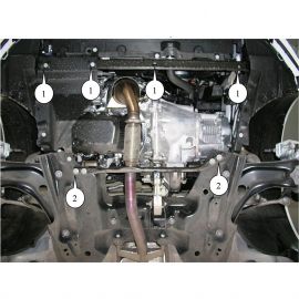 Kolchuga Защита двигателя, КПП и радиатора на Peugeot 207 '06-