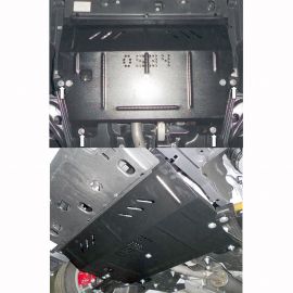 Kolchuga Защита двигателя, КПП и радиатора на Peugeot 208 '12- (ZiPoFlex-оцинковка)