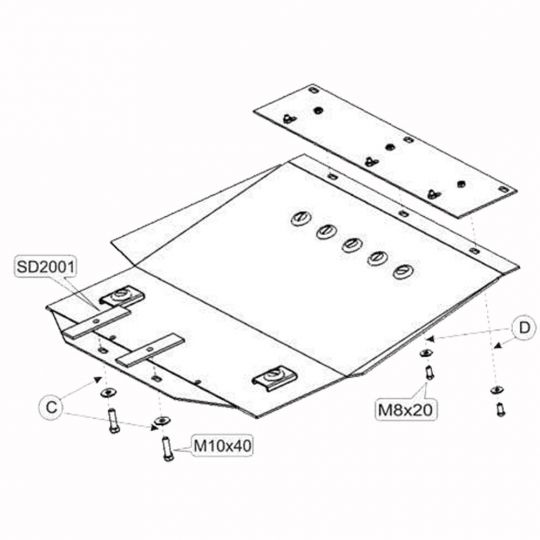 Kolchuga Защита двигателя, КПП и радиатора на Peugeot 306 '93-01 Kolchuga Защита двигателя, КПП и радиатора на Peugeot 306 '93-01