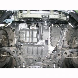 Kolchuga Защита двигателя, КПП и радиатора на Peugeot 4007 '07-13 (ZiPoFlex-оцинковка)