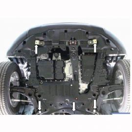 Kolchuga Защита двигателя, КПП и радиатора на Peugeot 4008 I '12-16 (ZiPoFlex-оцинковка)