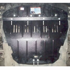 Kolchuga Защита двигателя, КПП и радиатора на Peugeot 806 '94-02 (ZiPoFlex-оцинковка)