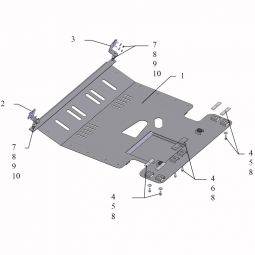 Kolchuga Защита двигателя, КПП и радиатора на Peugeot Boxer II '06-14