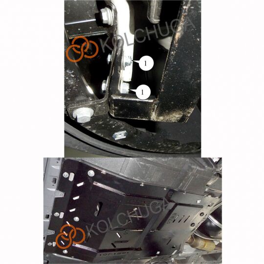 Kolchuga Защита двигателя, КПП и радиатора на Peugeot Boxer II '14- (V-2,2HDI) (ZiPoFlex-оцинковка)