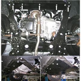 Kolchuga Защита двигателя, КПП и радиатора на Peugeot Expert II '07-16 (V-1,6 HDI)