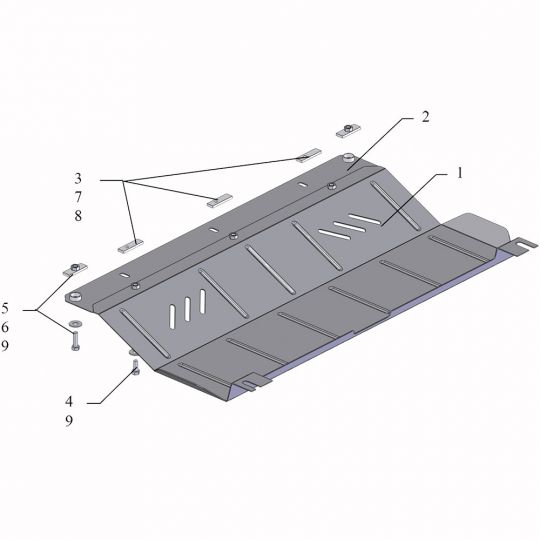 Kolchuga Защита двигателя, КПП и радиатора на Peugeot Expert II '07-16 (V-1,6 HDI) (ZiPoFlex-оцинковка) Kolchuga Защита двигателя, КПП и радиатора на Peugeot Expert II '07-16 (V-1,6 HDI) (ZiPoFlex-оцинковка)