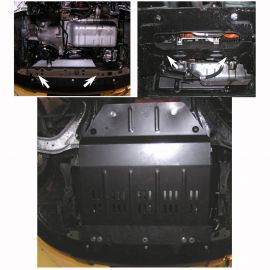 Kolchuga Защита двигателя, КПП и радиатора на Peugeot Partner II '08- (ZiPoFlex-оцинковка)