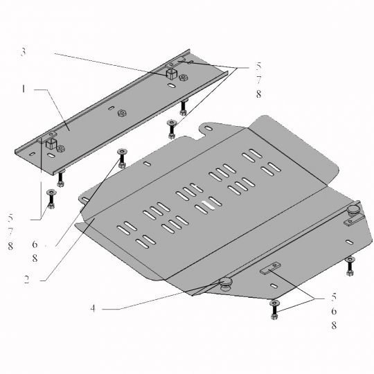 Kolchuga Защита двигателя, КПП и радиатора на Peugeot Partner II '08- (ZiPoFlex-оцинковка) Kolchuga Защита двигателя, КПП и радиатора на Peugeot Partner II '08- (ZiPoFlex-оцинковка)