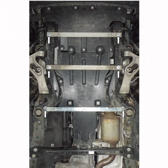 Kolchuga Защита двигателя, КПП и радиатора на Porsche Cayenne I '07-10