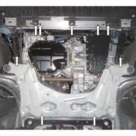 Kolchuga Защита двигателя и КПП на Renault Fluence '09- (ZiPoFlex-оцинковка)