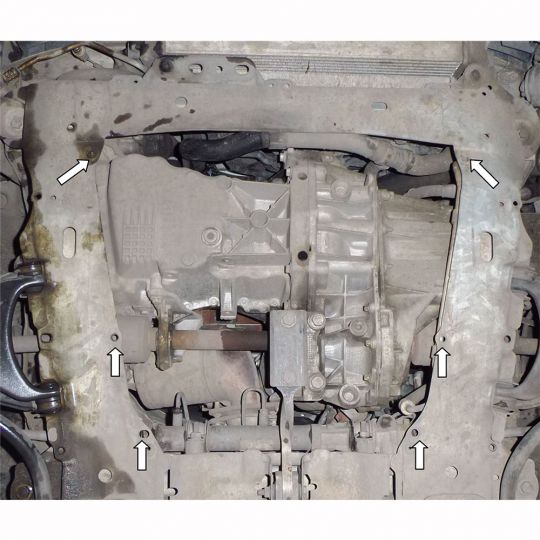 Kolchuga Защита двигателя и КПП на Renault Kangoo I '98- (ZiPoFlex-оцинковка) Kolchuga Защита двигателя и КПП на Renault Kangoo I '98- (ZiPoFlex-оцинковка)