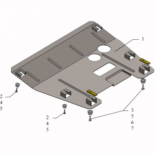 Kolchuga Защита двигателя и КПП на Renault Kangoo I '98- (ZiPoFlex-оцинковка) Kolchuga Защита двигателя и КПП на Renault Kangoo I '98- (ZiPoFlex-оцинковка)