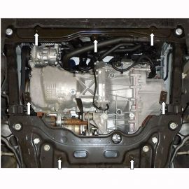Kolchuga Защита двигателя и КПП на Renault Talisman '15- (ZiPoFlex-оцинковка)