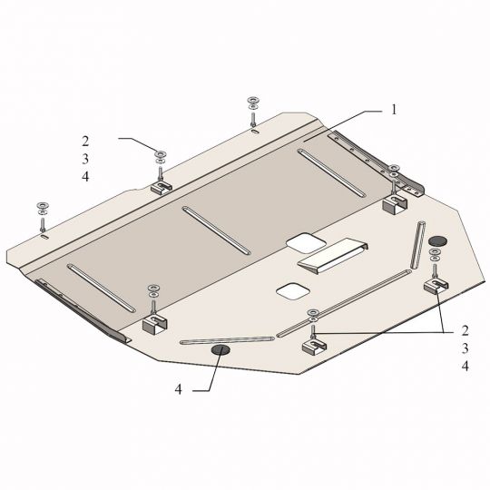 Kolchuga Защита двигателя и КПП на Renault Talisman '15- (ZiPoFlex-оцинковка) Kolchuga Защита двигателя и КПП на Renault Talisman '15- (ZiPoFlex-оцинковка)