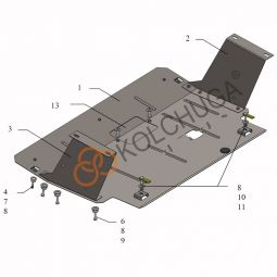 Kolchuga Защита двигателя и КПП на Renault Trafic III '14-