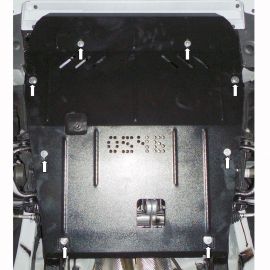 Kolchuga Защита двигателя, КПП и радиатора на Renault Dokker '12- (ZiPoFlex-оцинковка)