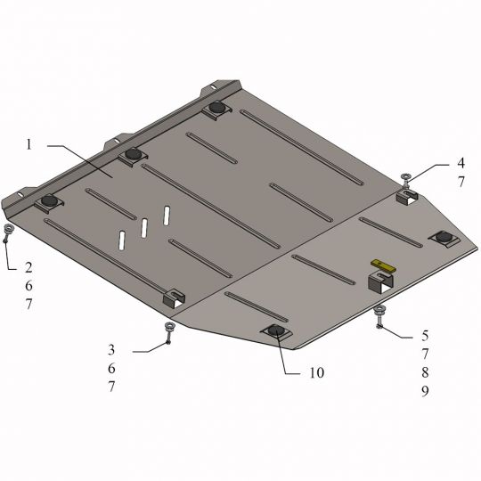 Kolchuga Защита двигателя, КПП и радиатора на Renault Laguna III '07-11 (ZiPoFlex-оцинковка) Kolchuga Защита двигателя, КПП и радиатора на Renault Laguna III '07-11 (ZiPoFlex-оцинковка)