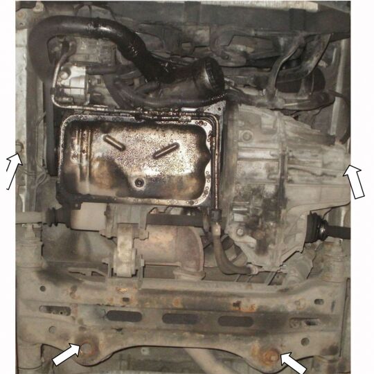 Kolchuga Защита двигателя, КПП и радиатора на Renault Master II '98-10 (V-3,0DCI)