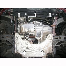 Kolchuga Защита двигателя, КПП и радиатора на Renault Trafic II '01- (V-2,0D)