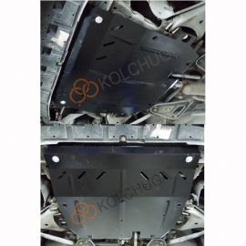 Kolchuga Защита двигателя, КПП и радиатора на Renault Twingo II '07-14 (ZiPoFlex-оцинковка)
