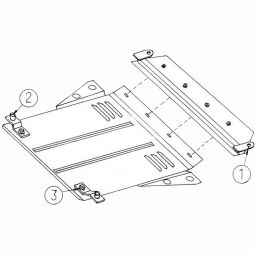 Kolchuga Защита двигателя и КПП на Saab 9000 I '85-92