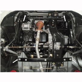 Kolchuga Защита двигателя, КПП и радиатора на Saipa Tiba '09-