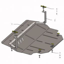 Kolchuga Защита двигателя и КПП на Seat Cordoba (6L) '02-08