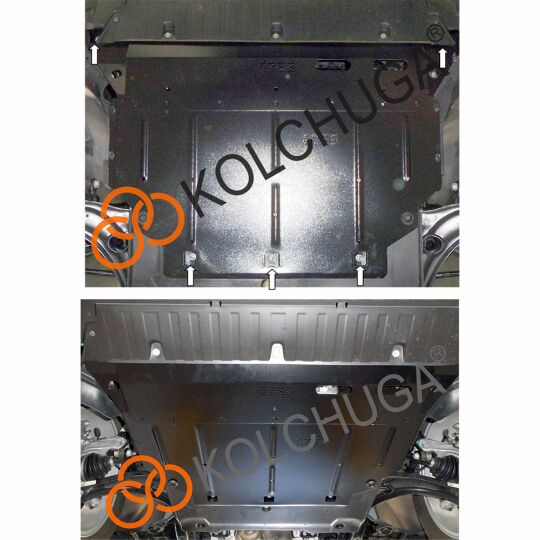 Kolchuga Защита двигателя, КПП и радиатора на Seat Ateca '16- Kolchuga Защита двигателя, КПП и радиатора на Seat Ateca '16-