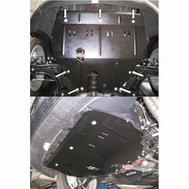 Kolchuga Защита двигателя, КПП и радиатора на Seat Cordoba (6L) '02-08 (ZiPoFlex-оцинковка)