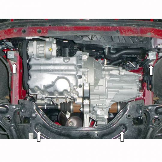 Kolchuga Защита двигателя, КПП и радиатора на Seat Mii '11- Kolchuga Защита двигателя, КПП и радиатора на Seat Mii '11-