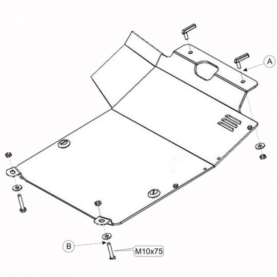 Kolchuga Защита двигателя, КПП и радиатора на Seat Toledo I '91-99 (без гидроусилителя)