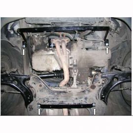 Kolchuga Защита двигателя, КПП и радиатора на Seat Toledo II '99-04 (бензин) (ZiPoFlex-оцинковка)