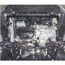 Kolchuga Защита двигателя и КПП на Skoda Superb III '15- (ZiPoFlex-оцинковка)