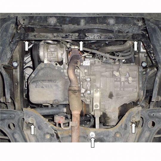 Kolchuga Защита двигателя, КПП и радиатора на Skoda Fabia II '07- (V-1,2) (ZiPoFlex-оцинковка) Kolchuga Защита двигателя, КПП и радиатора на Skoda Fabia II '07- (V-1,2) (ZiPoFlex-оцинковка)