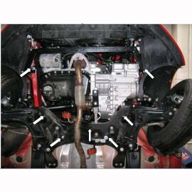 Kolchuga Защита двигателя, КПП и радиатора на Skoda Fabia II '07-