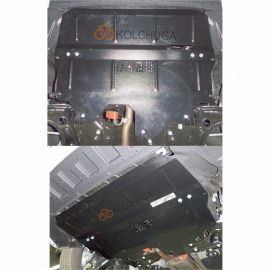 Kolchuga Защита двигателя, КПП и радиатора на Skoda Fabia III '14- (кроме авто СНГ) (ZiPoFlex-оцинковка)