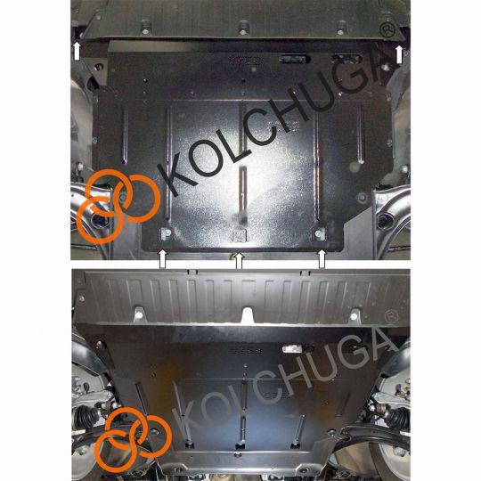 Kolchuga Защита двигателя, КПП и радиатора на Skoda Kodiaq '16- (сборка EU) (ZiPoFlex-оцинковка) Kolchuga Защита двигателя, КПП и радиатора на Skoda Kodiaq '16- (сборка EU) (ZiPoFlex-оцинковка)