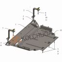Kolchuga Защита двигателя, КПП и радиатора на Skoda Kodiaq '16- (сборка EU)