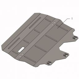 Kolchuga Защита двигателя, КПП и радиатора на Skoda Rapid '12-