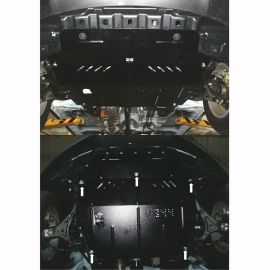 Kolchuga Защита двигателя, КПП и радиатора на Ssang Yong Korando III '10- (АКПП)