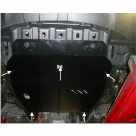 Kolchuga Защита двигателя, КПП и радиатора на Ssang Yong Korando III '10- (МКПП) (ZiPoFlex-оцинковка)