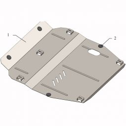 Kolchuga Защита двигателя, КПП и радиатора на Ssang Yong Korando III '10- (МКПП)