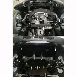 Kolchuga Защита двигателя, КПП и радиатора на Ssang Yong Rexton W '12-