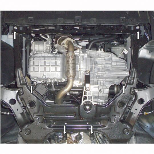 Kolchuga Защита двигателя, КПП и радиатора на Ssang Yong Tivoli '15- Kolchuga Защита двигателя, КПП и радиатора на Ssang Yong Tivoli '15-